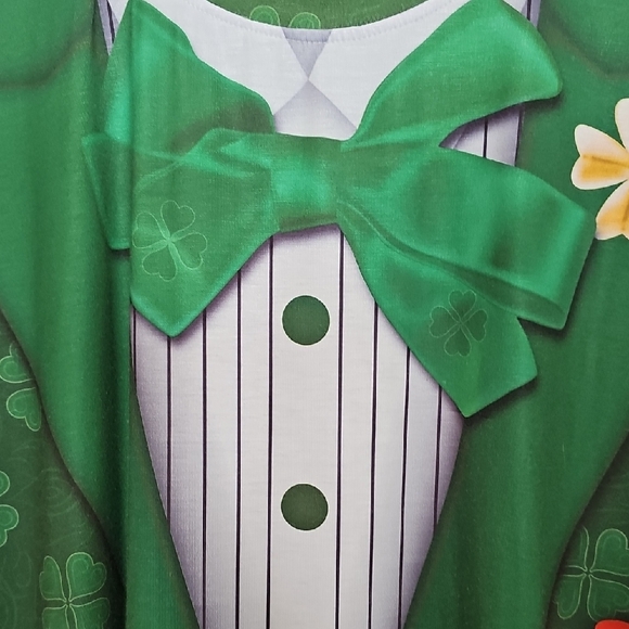 St Patricks Day Men's Tuxedo T-Shirt Vivid Graphic Short Sleeve - Picture 6 of 10